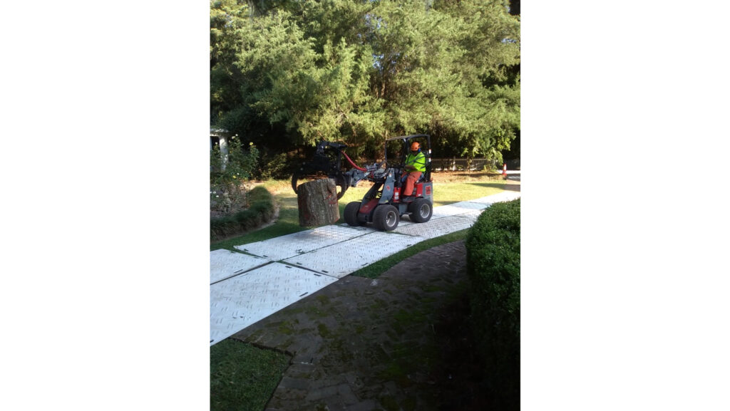 Matting to Protect Lawn and Hardscaping