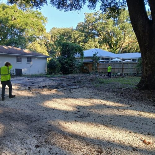 1300 Captain Oneal Drive, Daphne, AL - air excavation ahead of construction