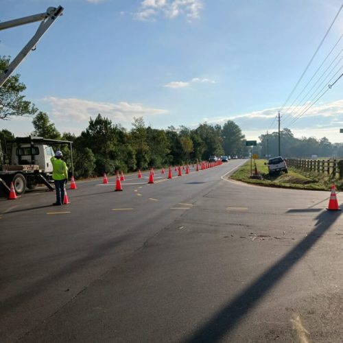 Fairhope, AL - pruning for red light installation