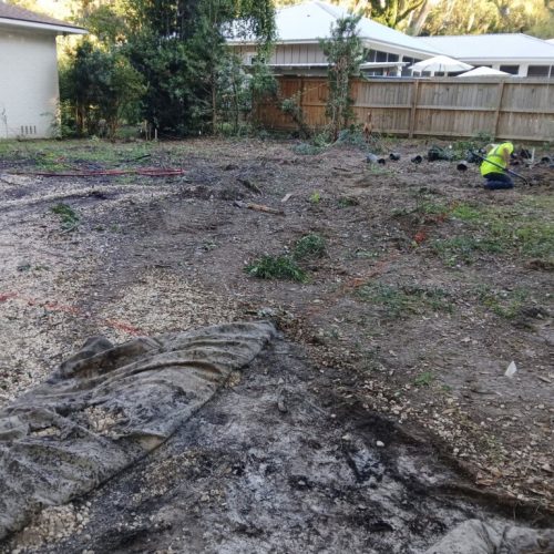1300 Captain Oneal Drive, Daphne, AL - air excavation ahead of construction