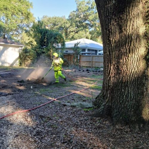 1300 Captain Oneal Drive, Daphne, AL - air excavation ahead of construction