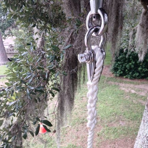 Point Clear, AL -Installing Tree Lightning Protection & Swing  (In Progress)