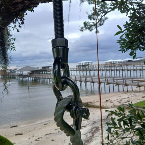 Point Clear, AL -Installing Tree Lightning Protection & Swing  (In Progress)
