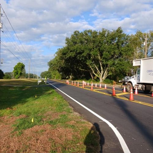 Fairhope, AL - pruning for red light installation