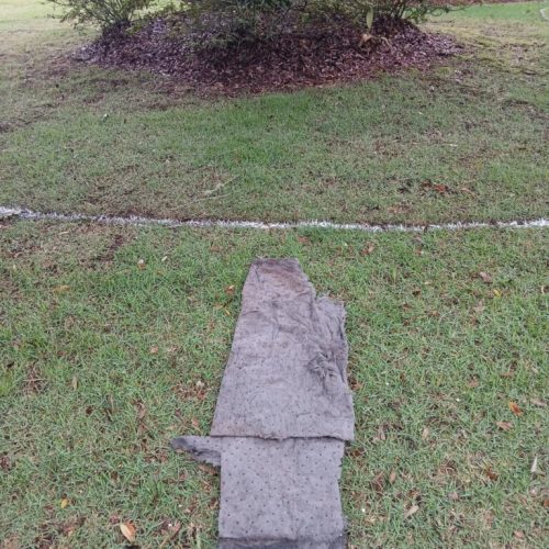 Project in Point Clear & Fairhope, AL - enlarging mulch bed around live oak