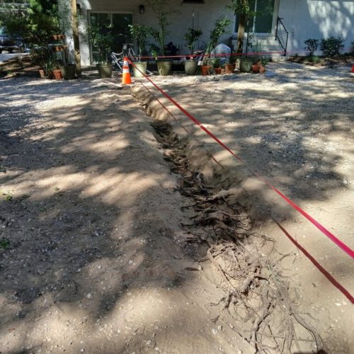 1300 Captain Oneal Drive, Daphne, AL - air excavation ahead of construction